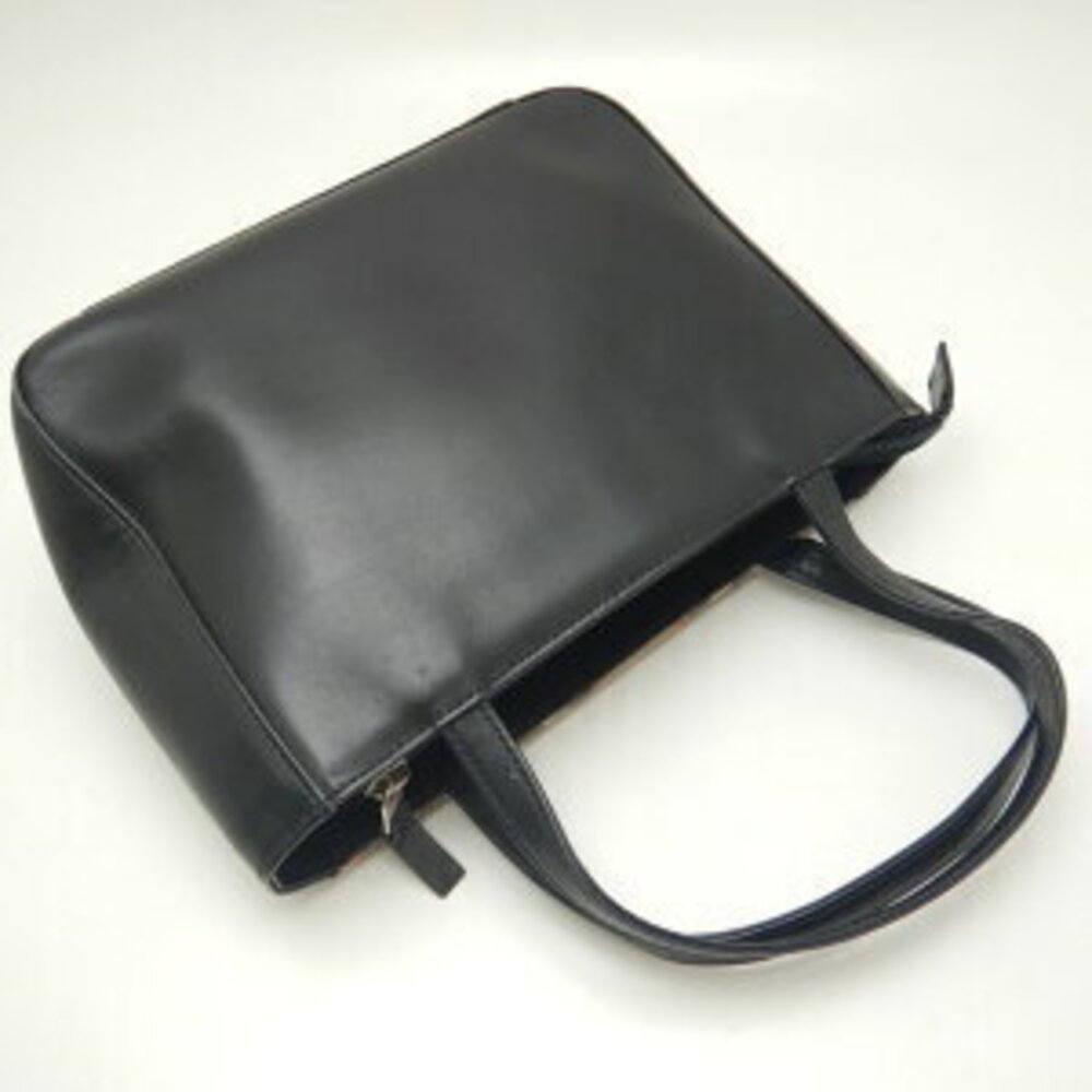 Burberry handbag black leather canvas Nova check - Picture 2 of 9